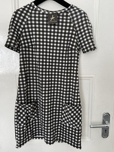 Bnwt primark black white plaid - black,