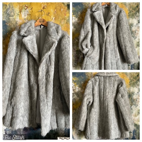 Womens coat vintage - coat, fox