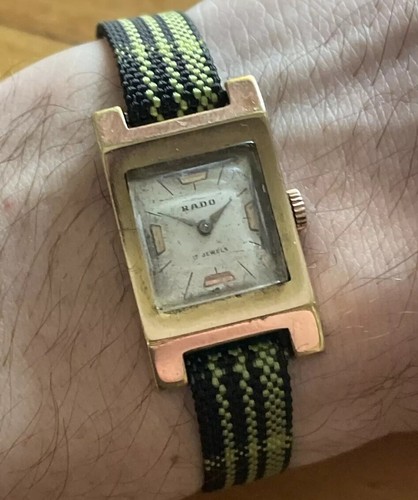 Rado gold bar watch swiss - bar,