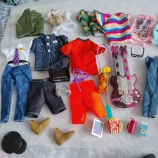Barbie Ken Size Clothes Bundle Tops Shorts Shoes Accessory  Fashion Doll 
