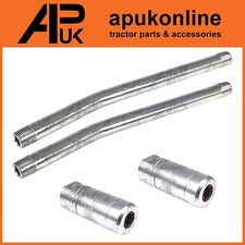 2x Grease Gun Tube 1/8" Cranked Rigid & Coupler BSP 15cm for Case IH JCB Tractor