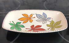 Vintage Crown Ducal - Handpainted Dish - Signed E. M. McIntyre - Colourful Leafs