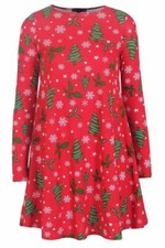 Ladies Red Christmas Tree