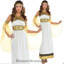 K69 Ladies Toga Cleopatra Egyptian Greek Goddess Roman Fancy Dress Up Costume