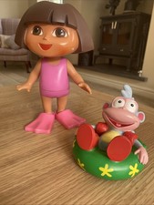 Dora The Explorer & Boots Bath Toys & Swim Bag Mattel 2002