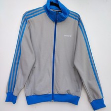 Adidas Originals Grey Blue Beckenbauer Tracksuit Top Jacket | Men's Small