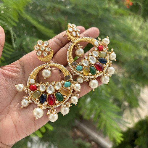 Bollywood style polki - style, kundan