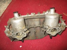 SU HS4 1.5 inch twin carburettors  on MGB inlet manifold AUD492  pair