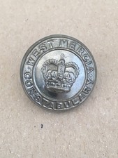 OBSOLETE POLICE BUTTONS, WEST MERCIA CONSTABULARY 1 x 25mm