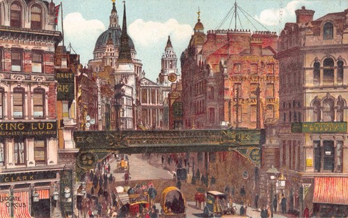 Postcard ludgate circus - postcard,