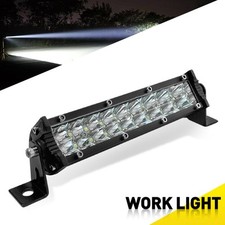 1x 7INCH Driving Fog Lights Bar LED Headlight Motorcycle Motorbike SUV Offroad