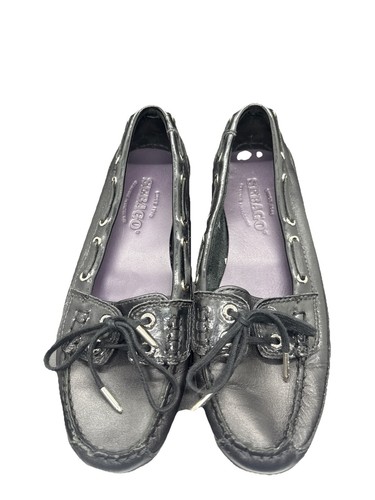 Sebago bala black leather - leather, size