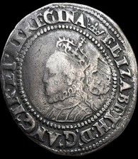 Elizabeth I 1567 Sixpence, mm