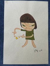 Yoshitomo Nara drawing and