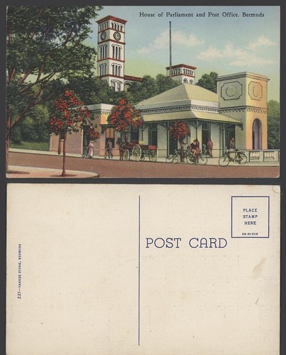 Bermuda old colour postcard - bermuda,