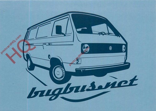 Picture postcard camper - picture, vw