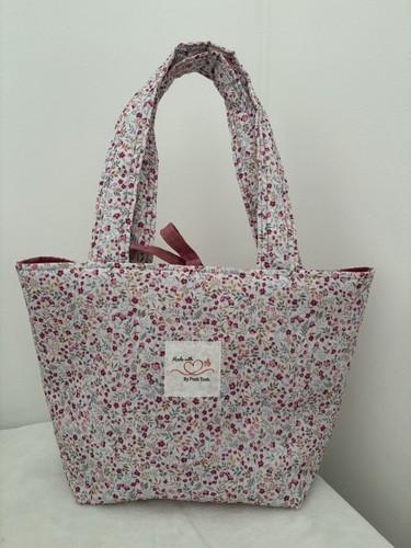Handmade fabric bag pink - fabric,
