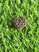 Brown Leopard Print Heart Shoe