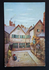 Leicester Courtyard, Old Town Hall Vintage Postcard