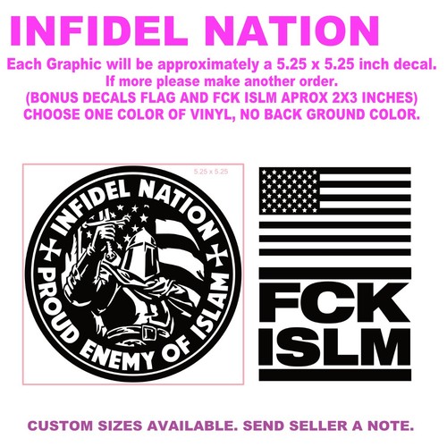 Vinyl decal infidel - vinyl,