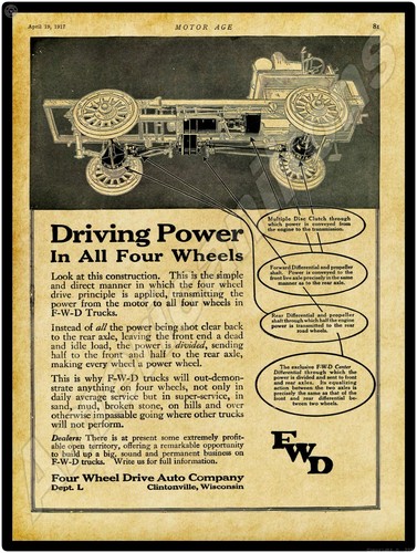 1917 fwd four wheel - fwd, drive