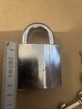 Yale Abloy Maximum Security Commercial Padlock, Chrome 60 Mm With Boron Shackle