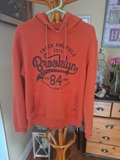 Cedarwood State, Men's Orange Hoodie. Size Large