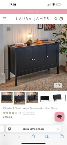 Laura james black cupboard - laura,