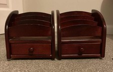2 x mahogany wooden desk