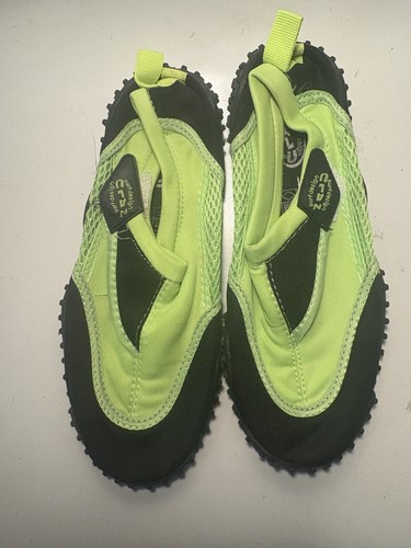 Lime green watersports shoes - watersports,