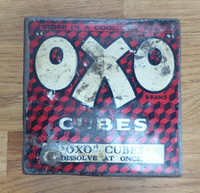 Vintage OXO Cubes Storage Tin