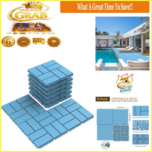 Pack blue plastic - 9-pack,