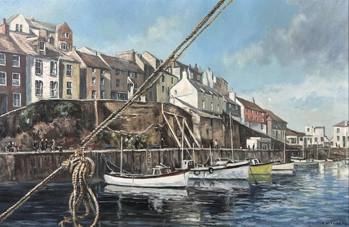 Vintage oil painting the - vintage,