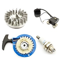 Mini Moto Dirtbike Blue Pull Start Flywheel Spark Plug Ignition Coil 47cc 49cc