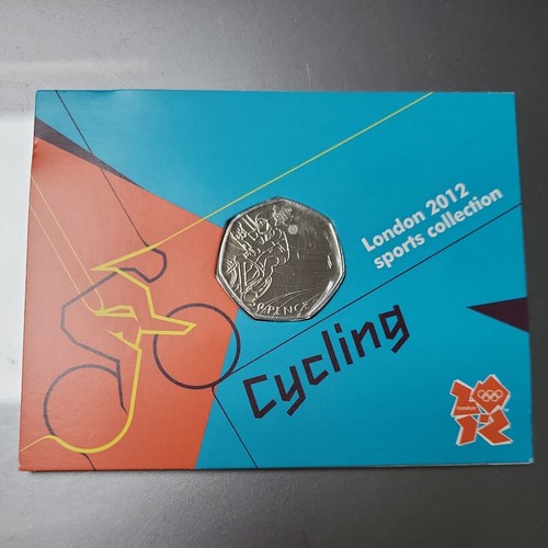 Cycling 50p fifty pence - fifty,