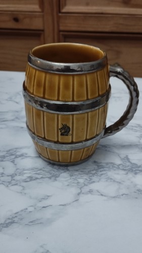 Vintage barrel mug with - vintage,