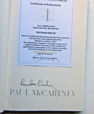 Hand Signed -Sir Paul McCartney ''Blackbird Singing''-Lyrics-with COA-- Beatles