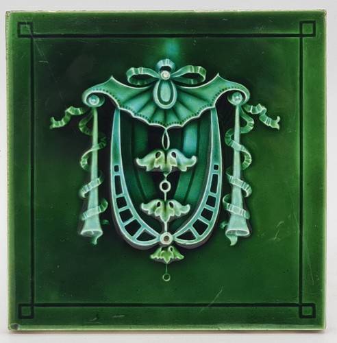 Art nouveau fireplace majolica - nouveau,