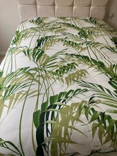 Sanderson Palm House Double Duvet Green -used vgc