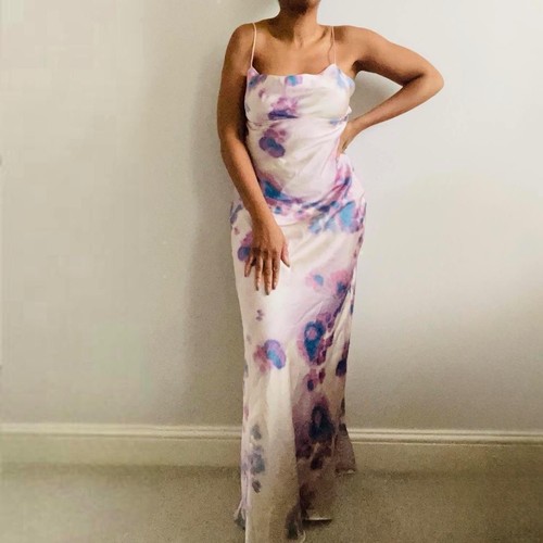 Zara lilac satin - zara, printed