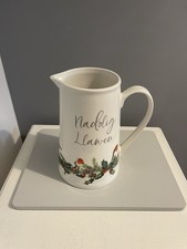 Nadolig LLawen (Happy Christmas) Large Pitcher/Jug. Robins & Holly. By Langs