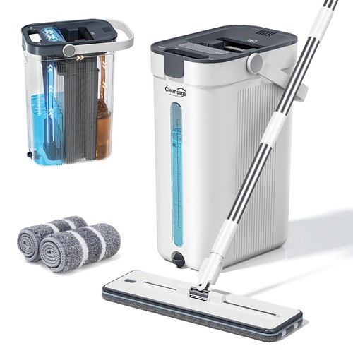 Flat mop and bucket set - flat,