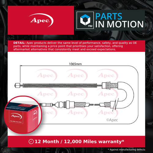 Handbrake cable fits citroen - fits,