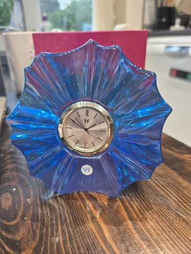 Wedgwood blue crystal clock