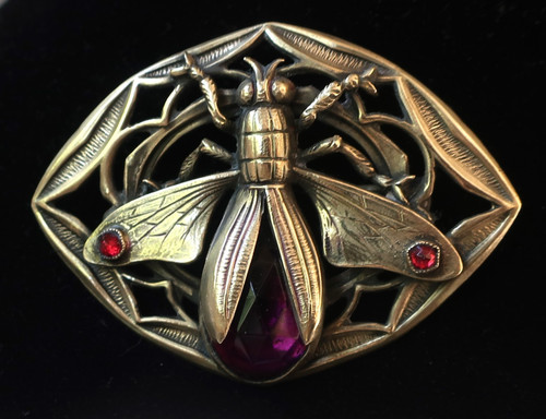 Antique edwardian brass insect - antique,