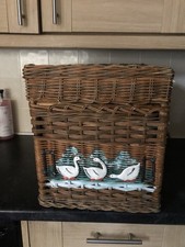 Vintage Woven wicker Storage