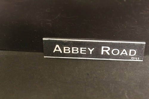 Dolls house metal road sign - house,
