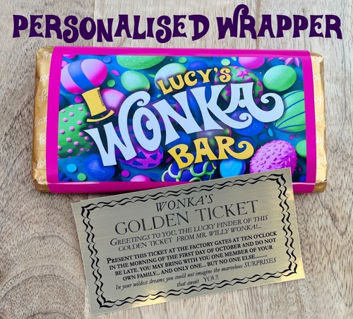Easter wonka bar - bar, personalised