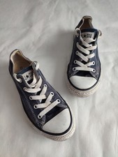 ⭐Converse Chuck Taylor All Star Size 1 Kids Navy Good Condition Fast Dispatch ✅