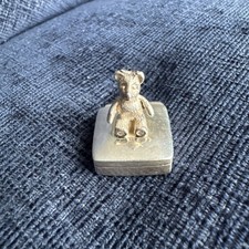 Sterling Silver Teddy Bear Pill Box